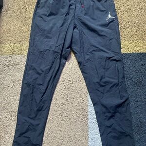 Jordan Men's Black Joggers with Iconic Logo